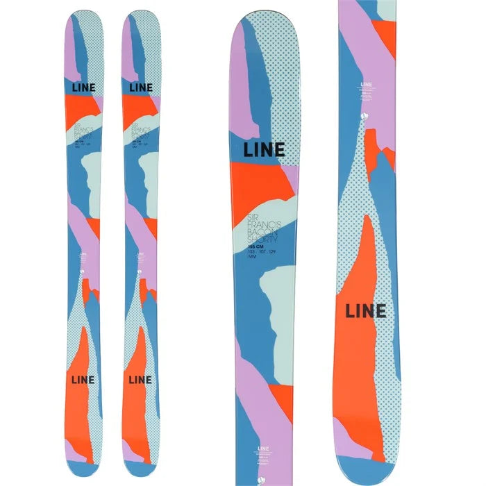 Customizable ski poles for pros-Line Skis Sir Francis Bacon Shorty Skis 2023