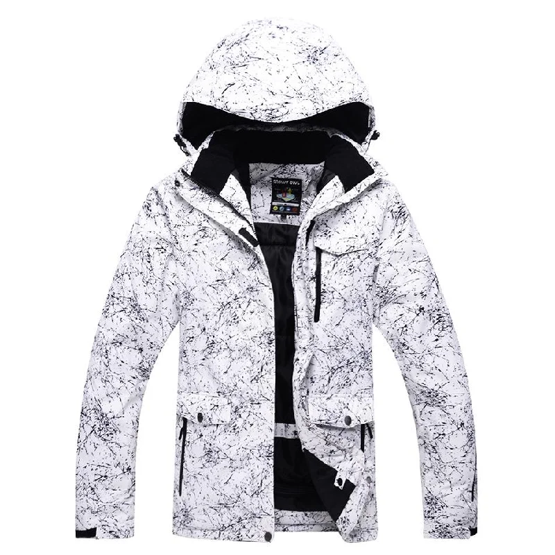 Designer all-terrain ski helmets-Women's Unisex Snowy Owl Mountain Ice Breaker Waterproof Hooded Ski Jacket