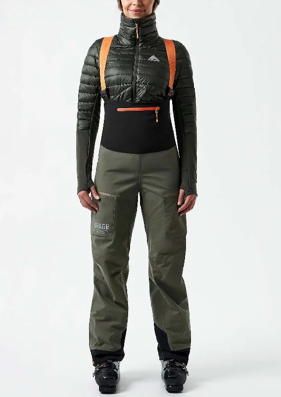 Affordable all-mountain ski bindings-Orage Women's MTN-X Cliff 3L Bib Pants