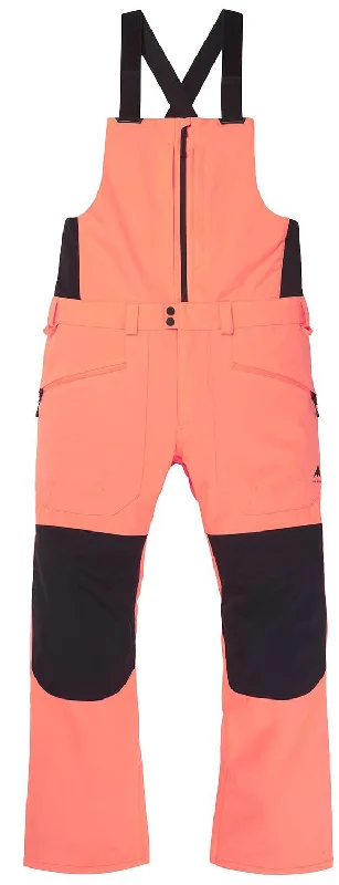 High-performance alpine skis for beginners-Burton Reserve Mens Bib Pants Tetra Orange / Black