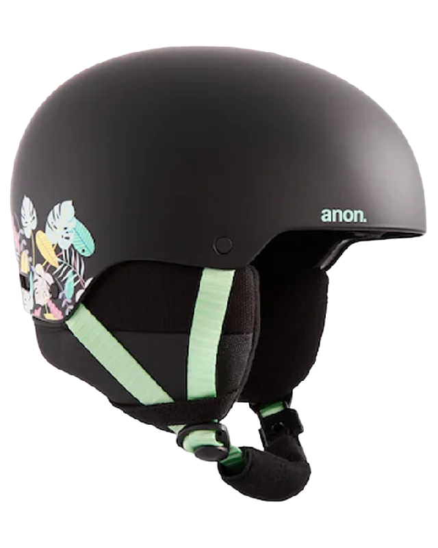 Durable freestyle ski bindings-Anon Kids' Rime 3 Snow Helmet - Black