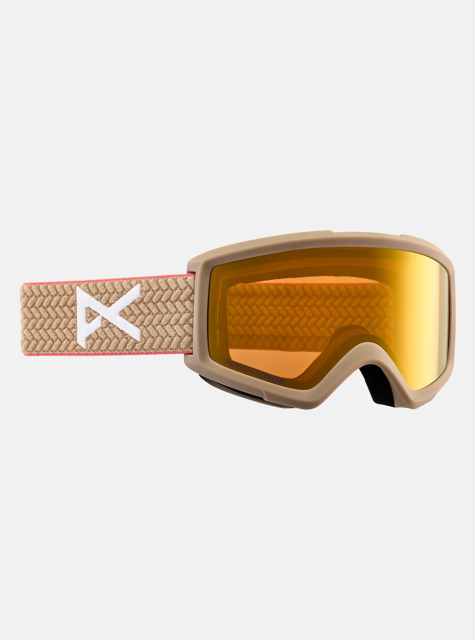 Adjustable freeride skis for versatility-Anon Helix 2.0 Goggles & Spare Lens Summit Taupe / Perceive Sunny Bronze Lens