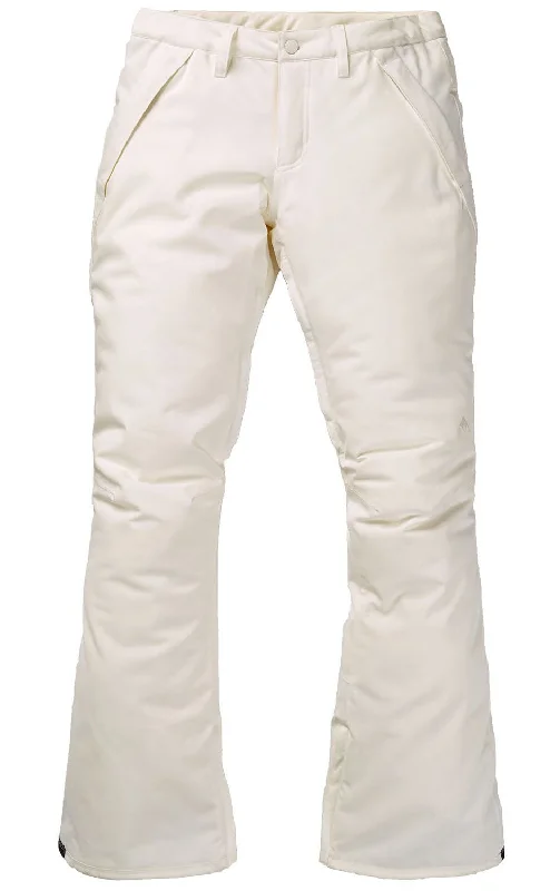 Designer powder ski bindings-Burton Society Pants Womens 2024 Stout White