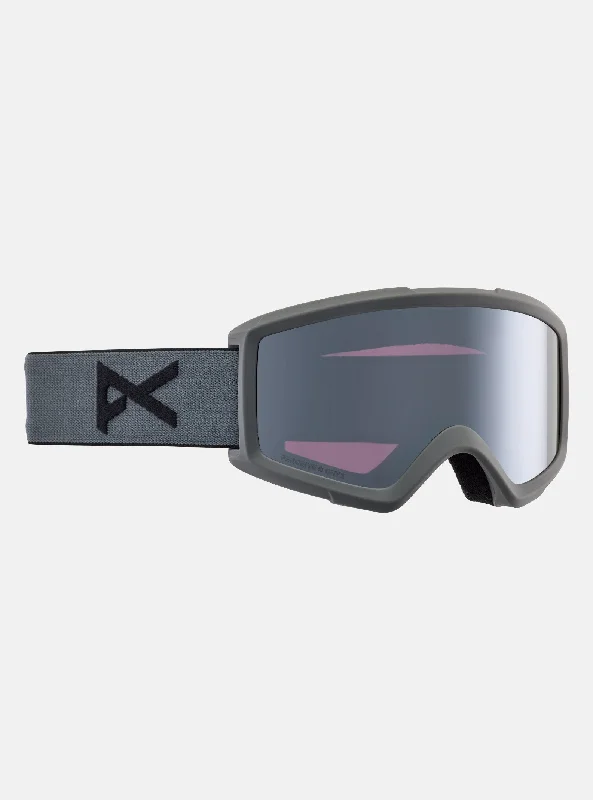 Premium ski boots with insulation-Anon Helix 2.0 Goggles & Spare Lens Stealth / Perceive Sunny Onyx Lens