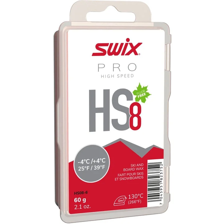 Compact carving ski bindings-Swix Pro High Speed HS8 Red -4C to +4C Wax