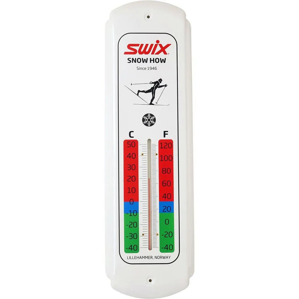 Affordable powder ski boots-Swix Cross Country Grip Waxes Rectangular Wall Thermometer