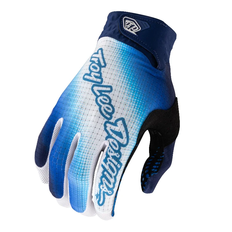 Compact ski glove liners-Air Glove Blurr Blue