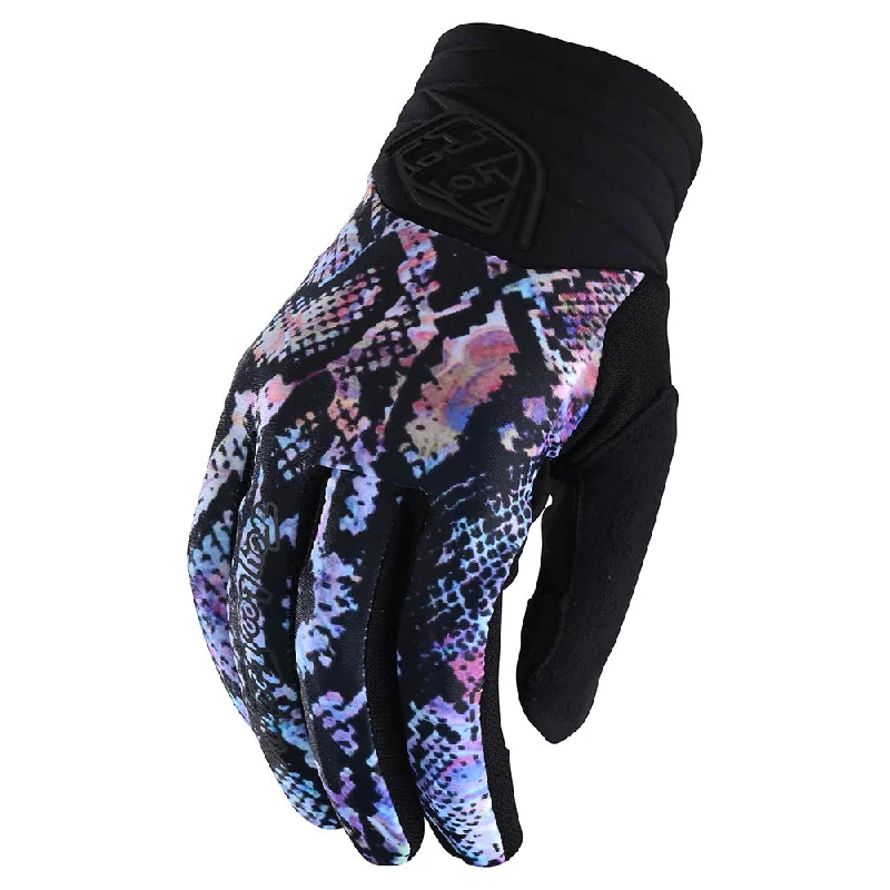 Waterproof ski pole grips-Womens Luxe Glove Snake Multi