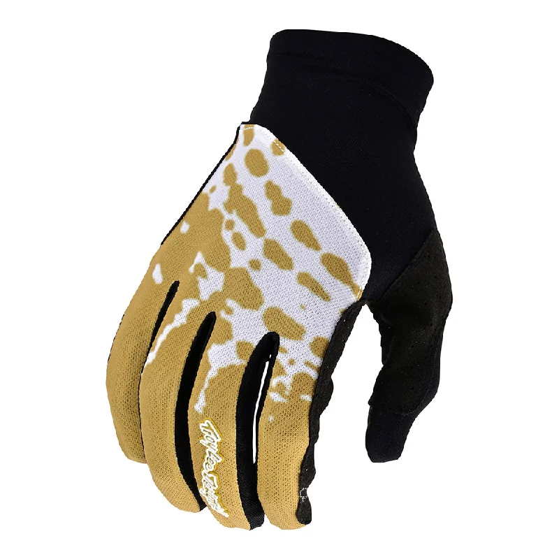 Designer ski bags for travel-Flowline Glove Big Spin Black / Gold