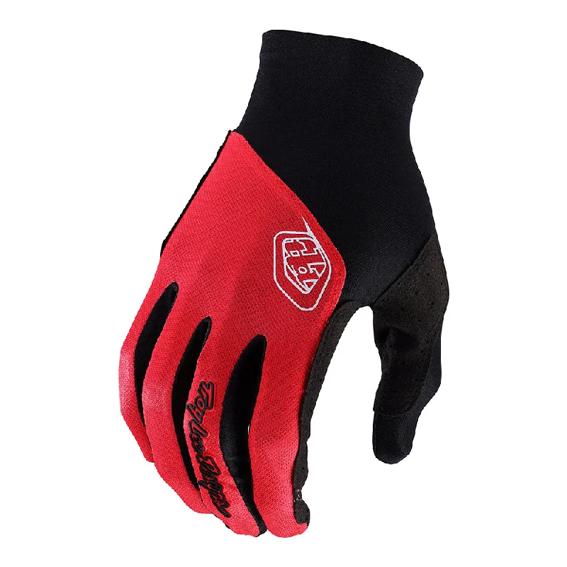 Designer ski masks for cold weather-Flowline Glove Mono Red