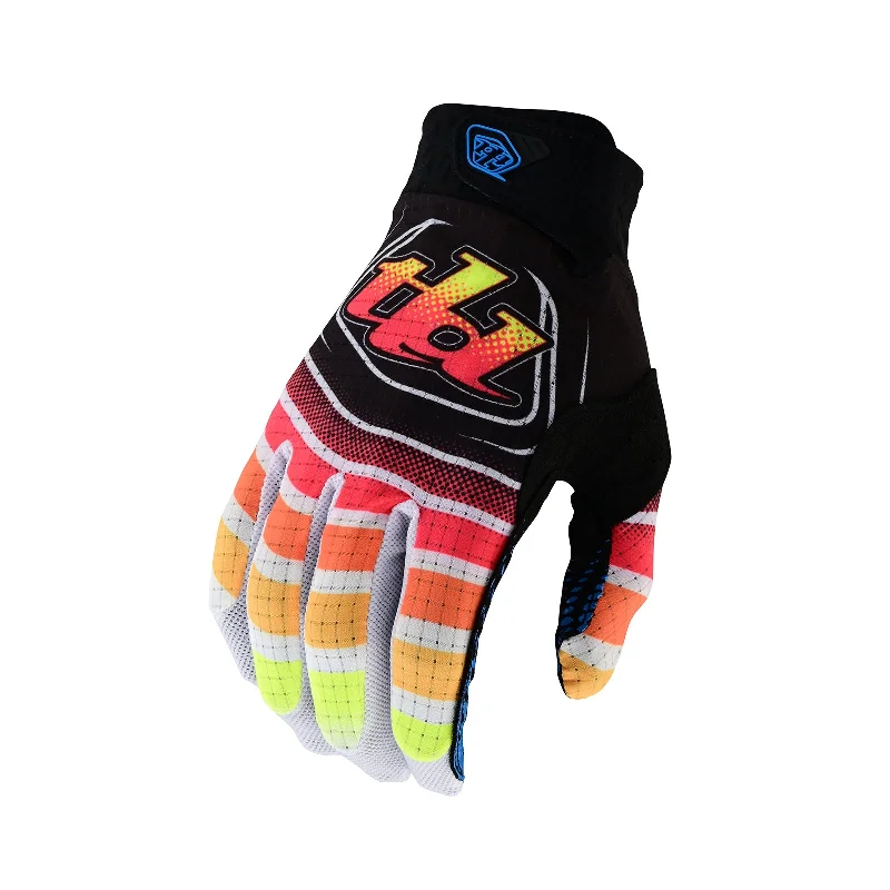 Vintage-style ski gloves-Youth Air Glove Wavez Black / Multi