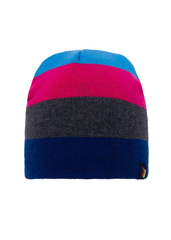 Affordable ski gloves for women-Blue, Grey and Pink Beanie