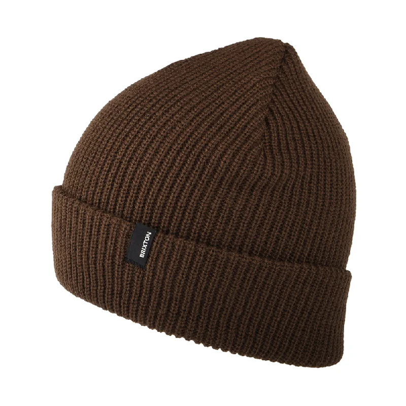 High-performance ski socks for racing-Brixton Hats Heist Cuffed Beanie Hat - Chocolate