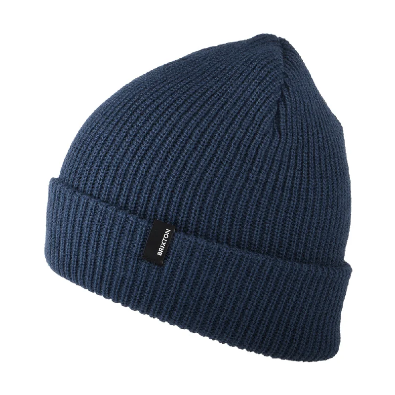 High-performance ski bags for boots-Brixton Hats Heist Cuffed Beanie Hat - Dark Denim