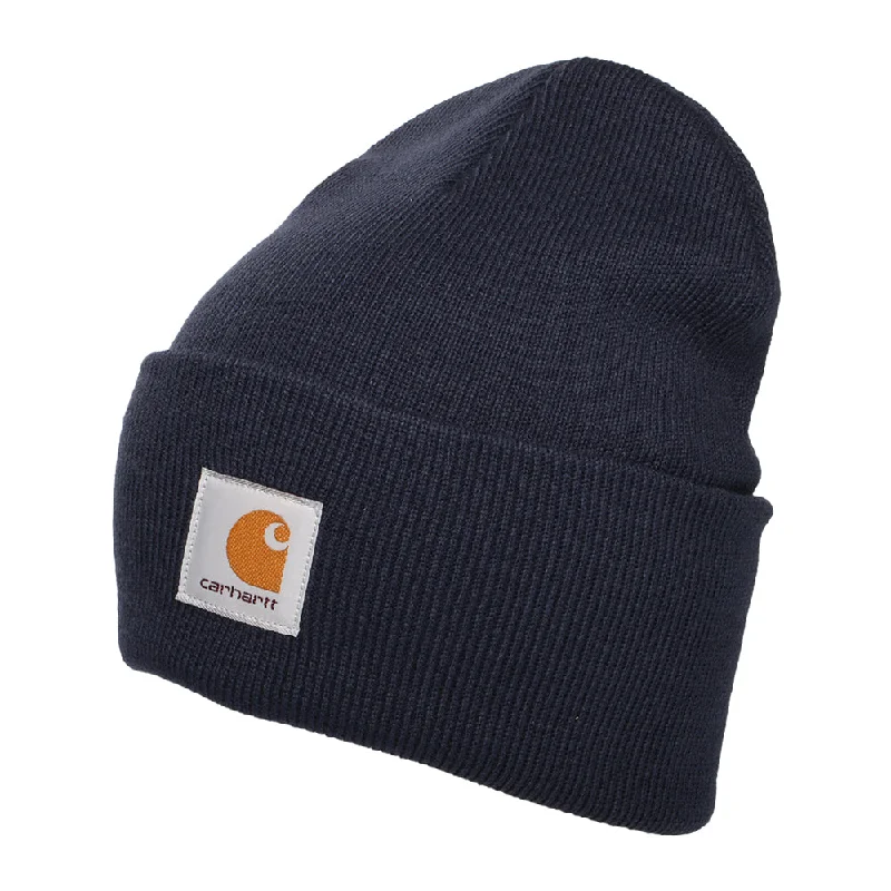 Waterproof ski backpacks for gear-Carhartt WIP Hats Watch Cap Beanie Hat - Dark Blue