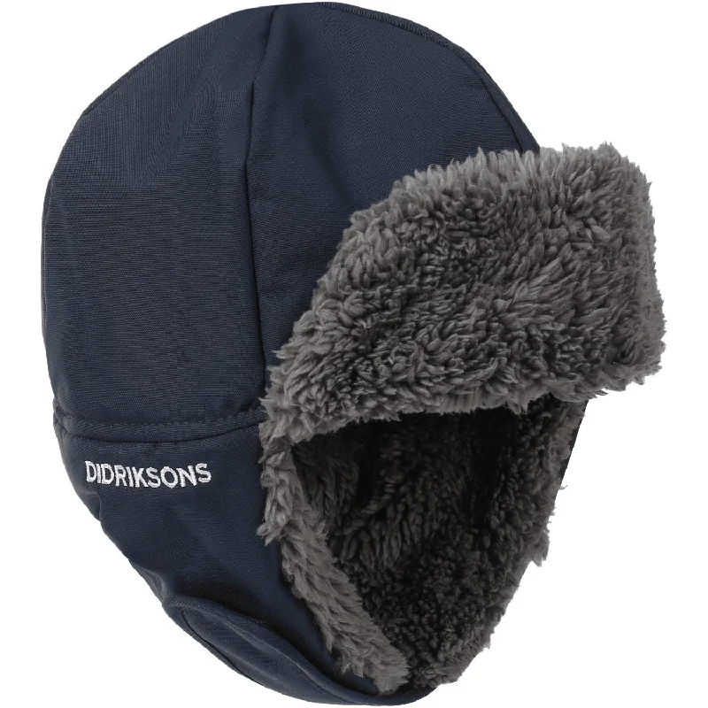 Durable ski bags for long trips-Didriksons Navy Biggles Hat 6