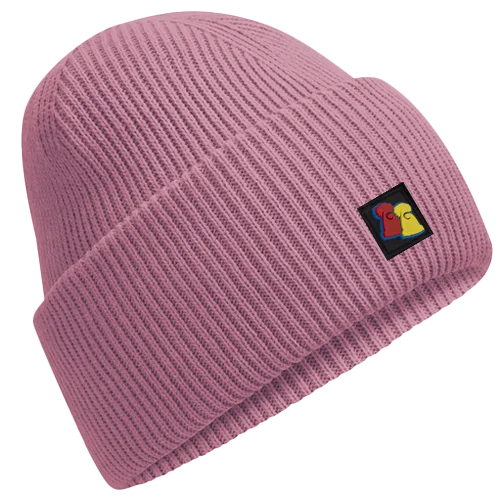 Compact ski helmet liners for kids-Dusty Purple Ribbed Beanie