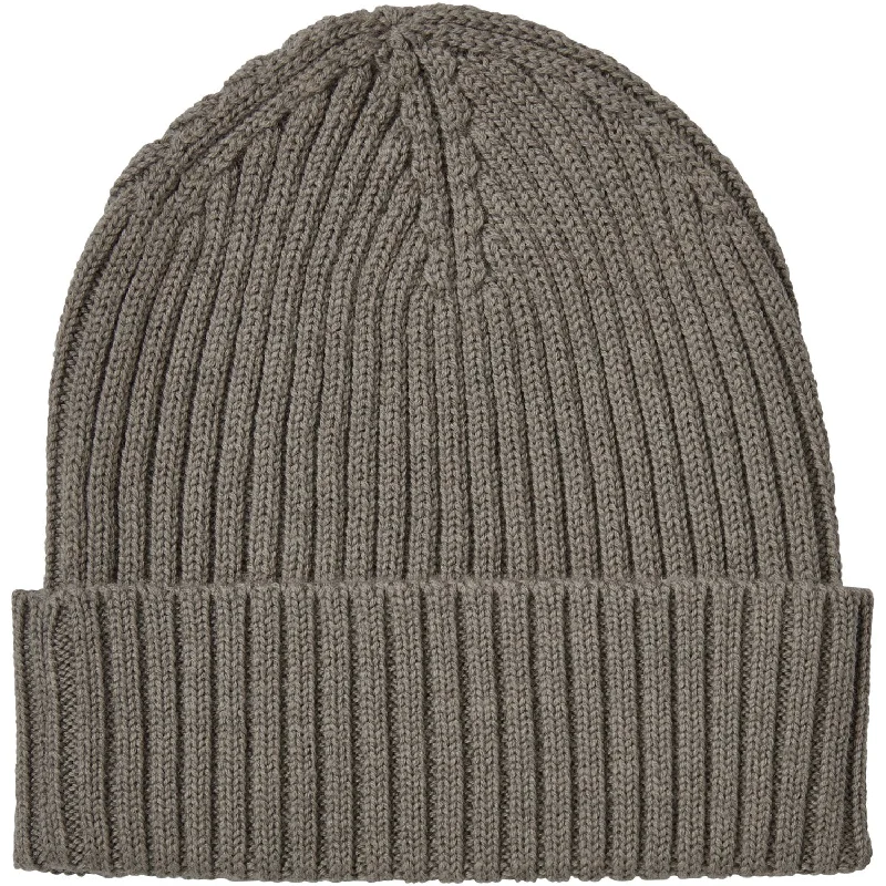 Compact ski pole baskets-FUB Hazel Melange Rib Beanie