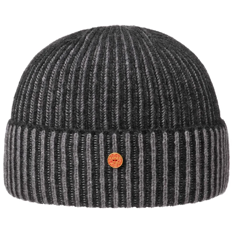 Durable ski pole grips-Harper Cashmere Beanie Hat by Mayser