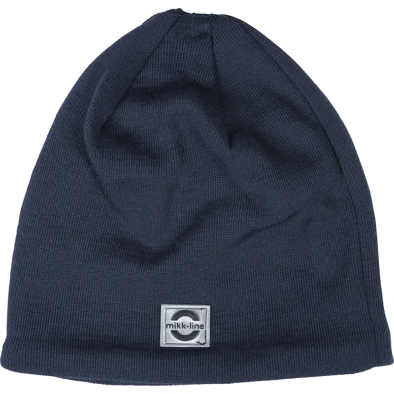 Vintage-style ski wax-Mikk-Line Wool Hat Blue Nights