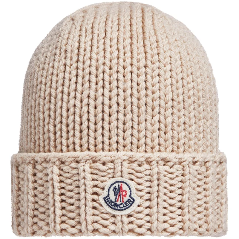 Affordable ski socks for racing-Moncler Beige Hat