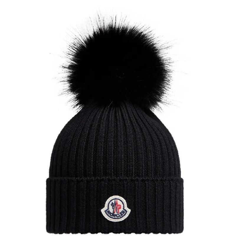 Premium ski wax for all-mountain-Moncler Black Hat