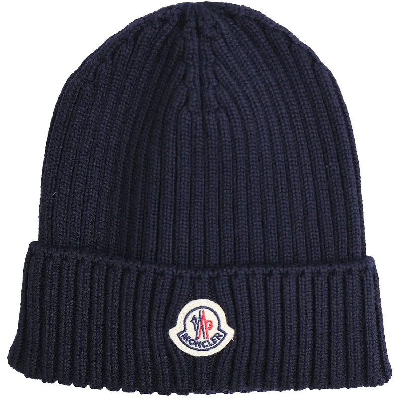 Lightweight ski boot straps-Moncler Navy Hat