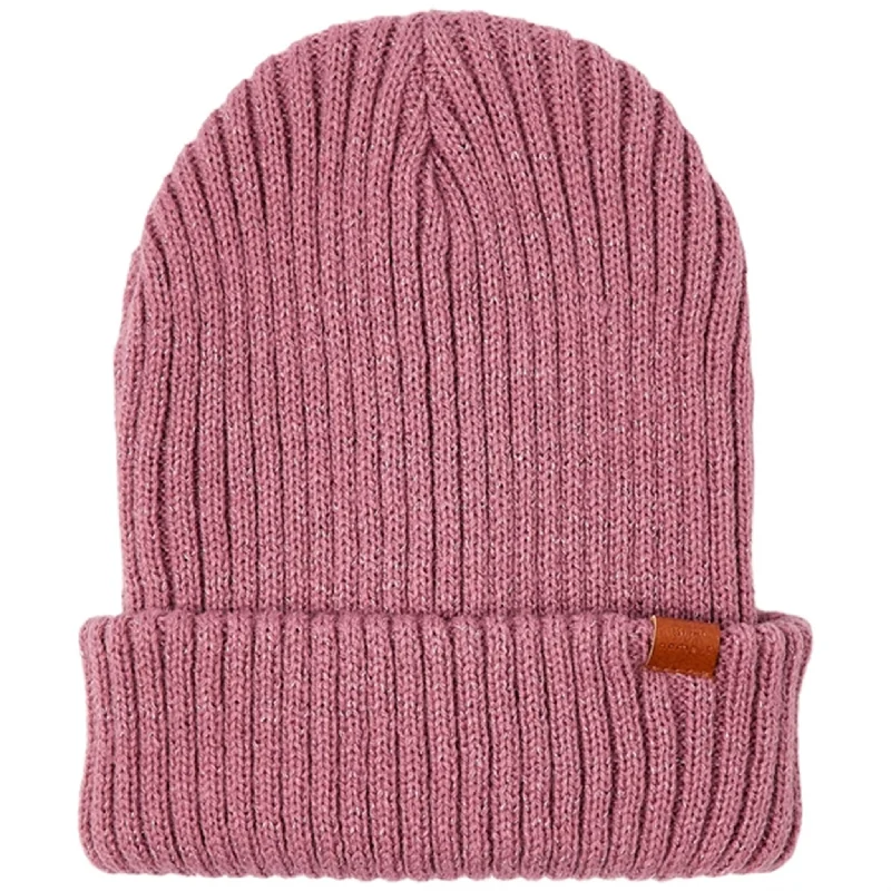 Compact ski pole baskets-Name it Wistful Mauve Milan Glitter Knit Beanie