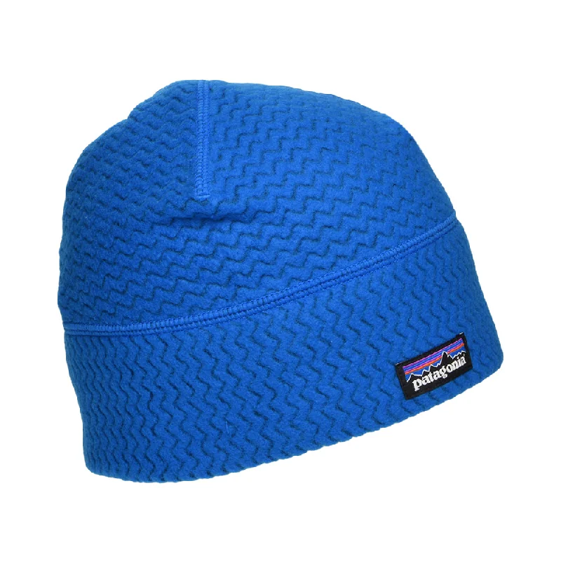 Premium ski wax for racing skis-Patagonia Hats R1 Air Jacquard Fleece Beanie Hat - Blue