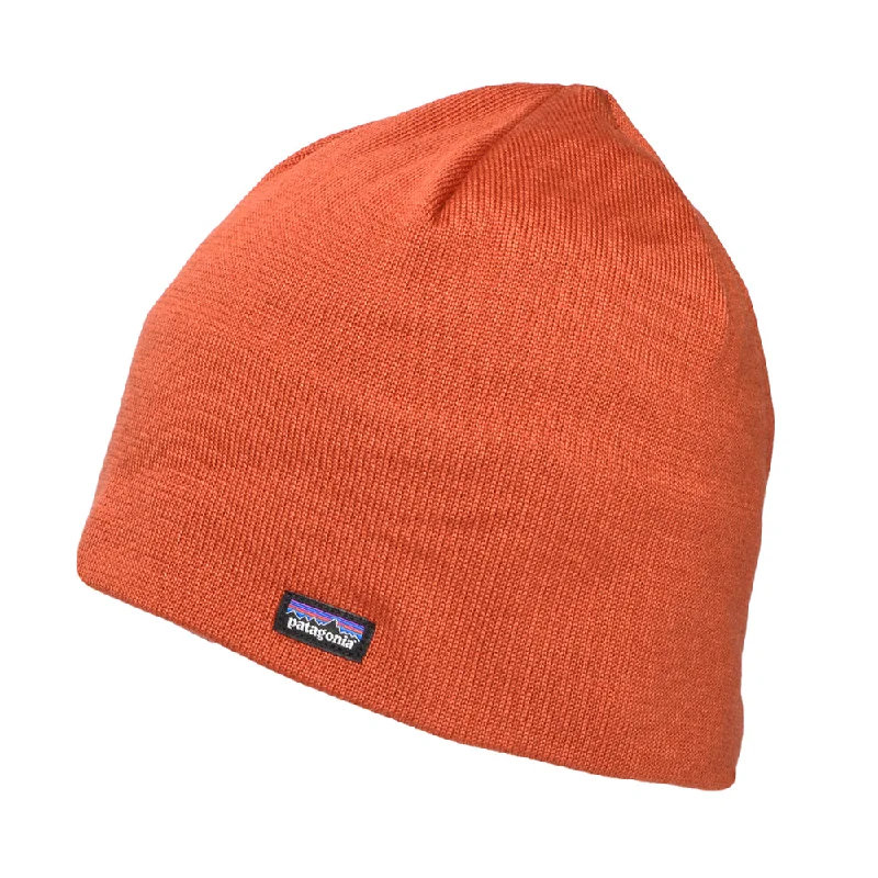 High-performance ski pole tips-Patagonia Hats Recycled Beanie Hat - Rust