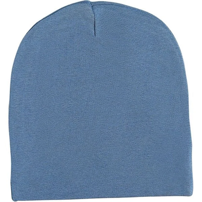 Lightweight ski glove liners-Racing Kids Beanie Windproof 2-layer Dusty Blue