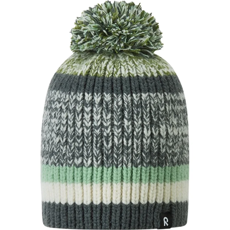 Designer ski bags for helmets-Reima Beanie Talvelle Thyme green