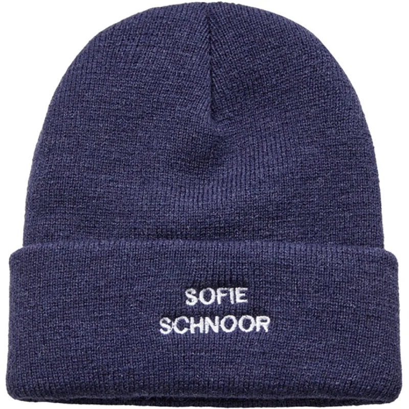 Compact ski sock liners-Sofie Schnoor Night Blue Beanie