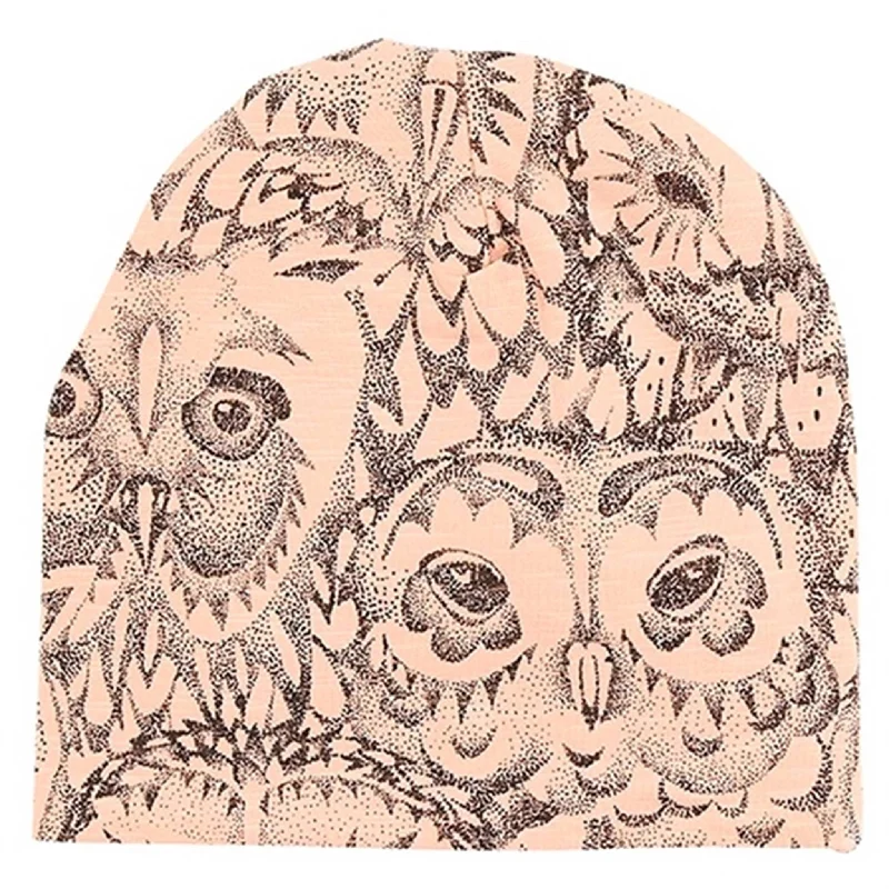 Vintage ski gloves-Soft Gallery Owl Beanie (coral)