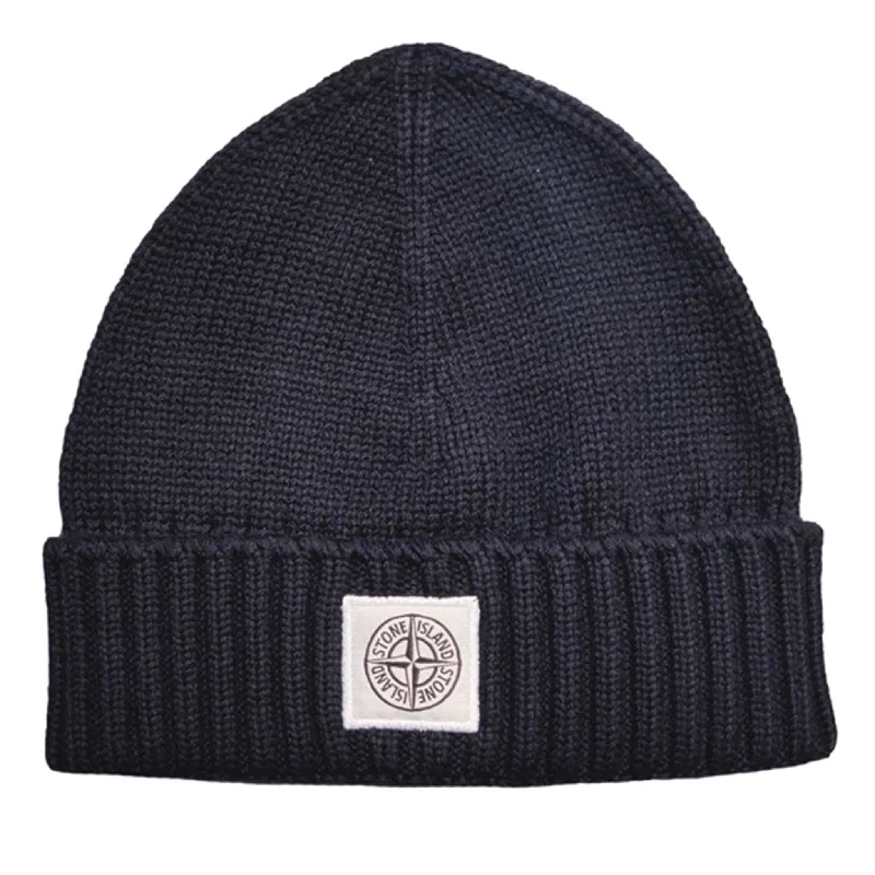 Lightweight ski bags for travel-Stone Island Junior Beanie Navy