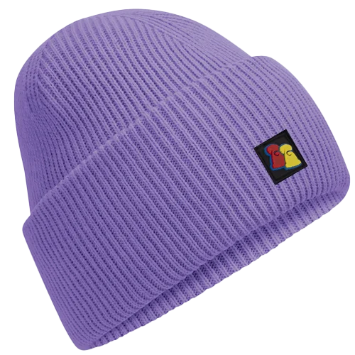 Affordable ski wax kits for beginners-Violet Ribbed Beanie